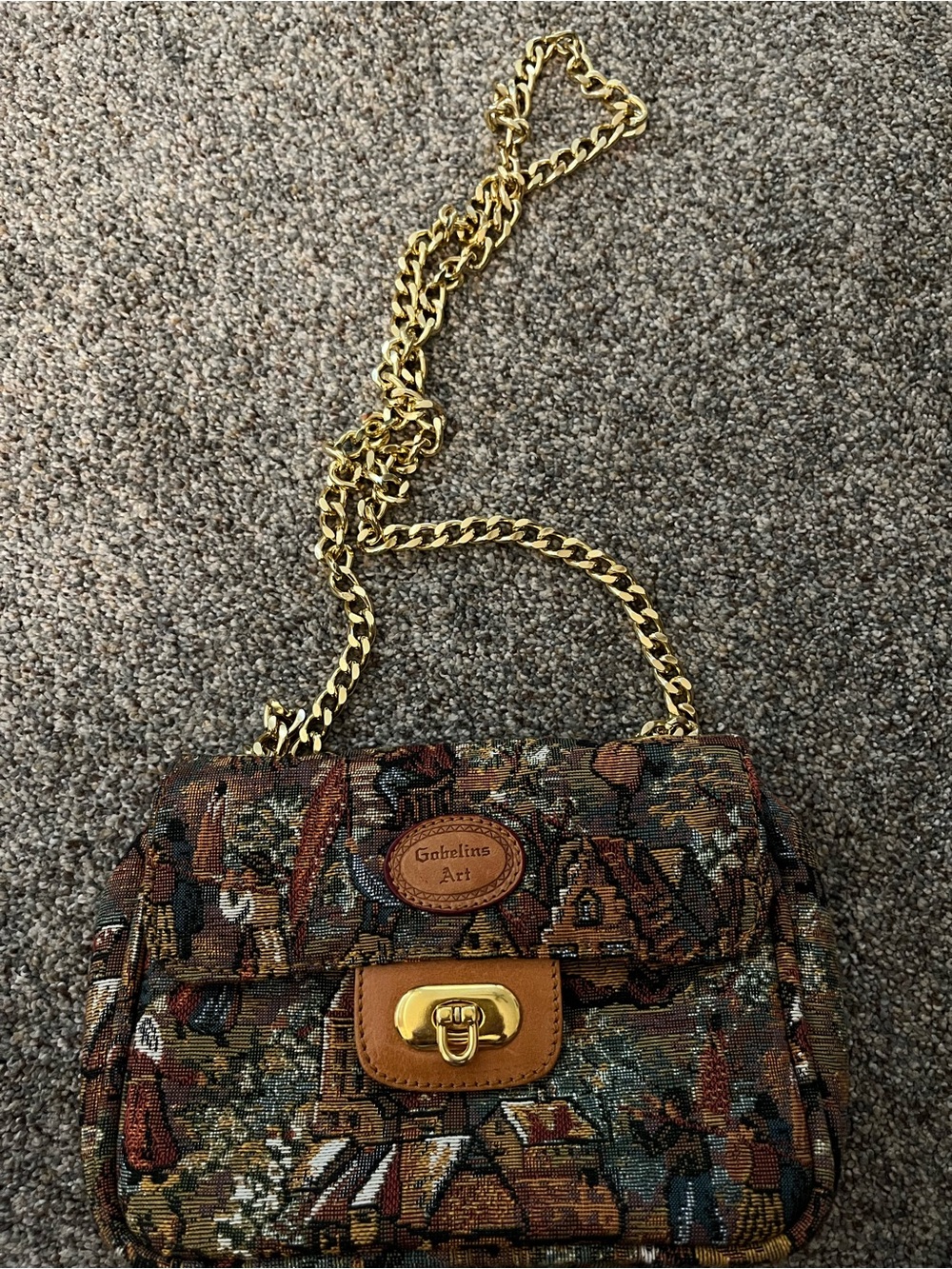 Vintage Gobelins Art Tapestry Handbag/Crossbody